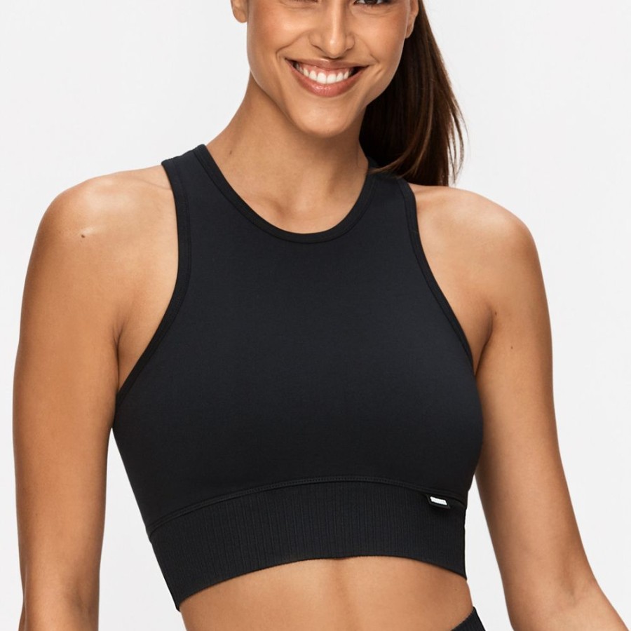 Crop-Tops STRONGER | Eclipse Crop Top Black