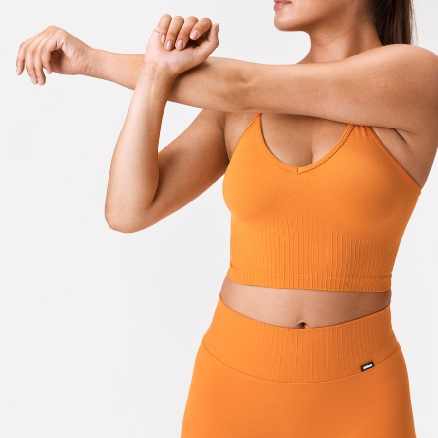 Crop-Tops STRONGER | Smooth Crop Top Apricot