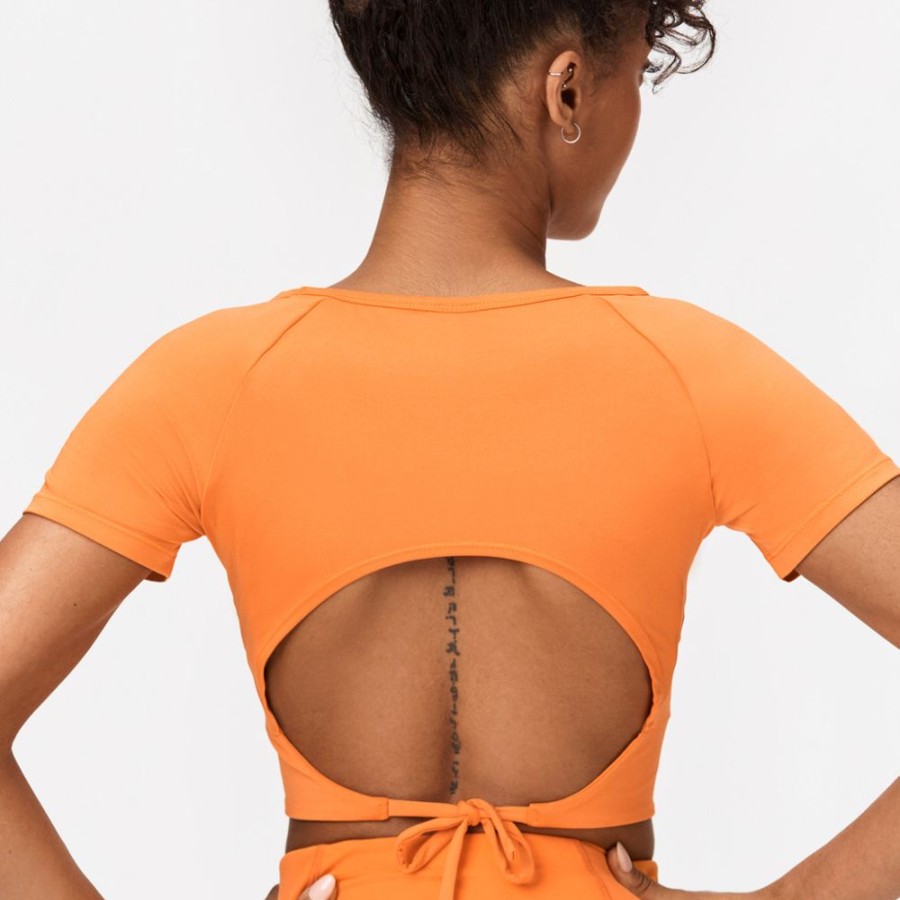 Crop-Tops STRONGER | Alma Top Sun Orange