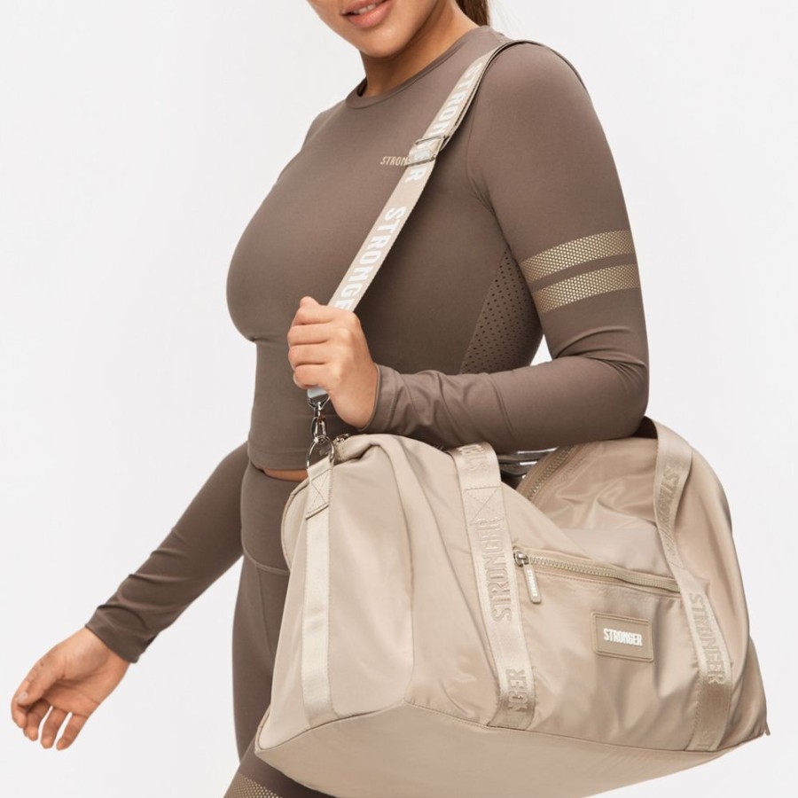 Zubehor STRONGER | Reload Sporttasche Simply Taupe Plain