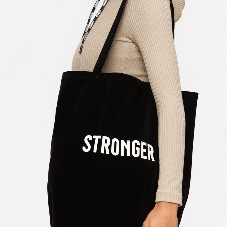 Zubehor STRONGER | Carrie Velvet Bag Black