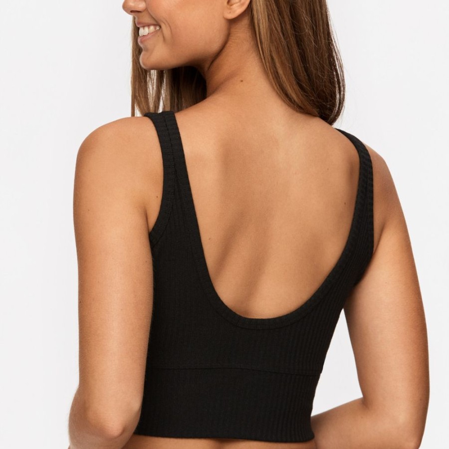 Crop-Tops STRONGER | Cush Bralette Cush Black