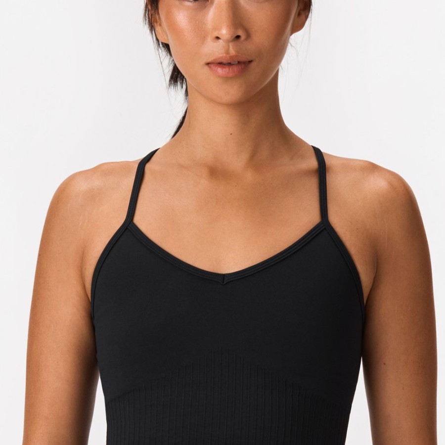 Crop-Tops STRONGER | Sleek Crop Top Black