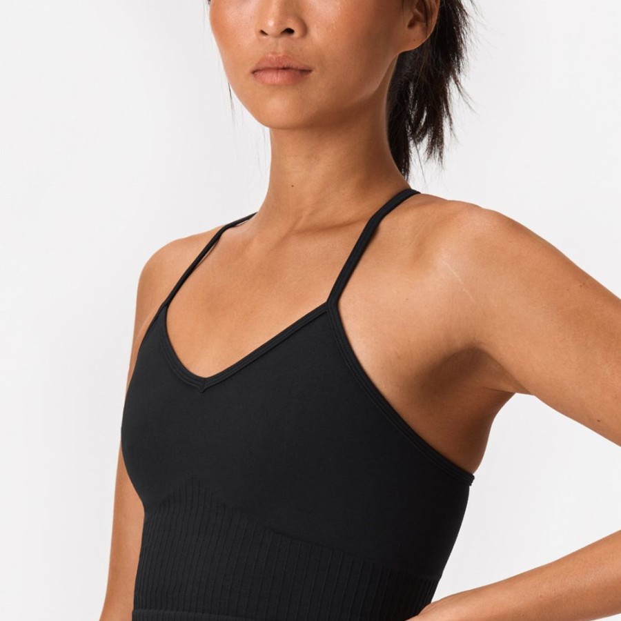 Crop-Tops STRONGER | Sleek Crop Top Black