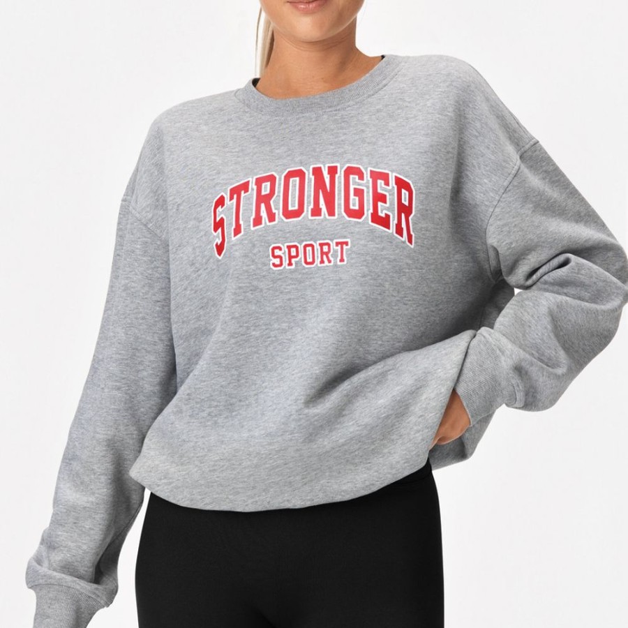 Hoodies & Lange Shirts STRONGER | Comfy Sweatshirt Flame Scarlet