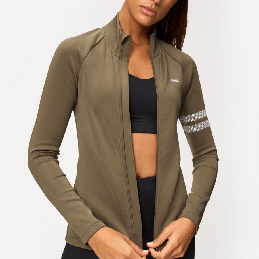 Jacken STRONGER | Signature Zip Jacke Burnt Olive