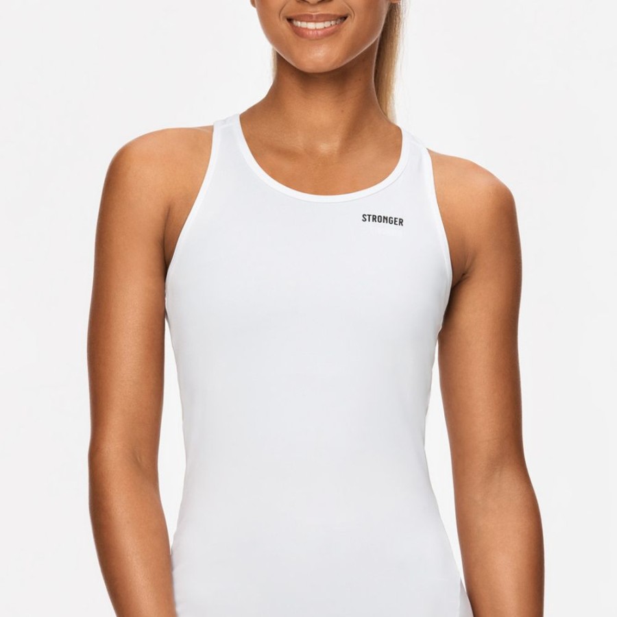 Tops STRONGER | Signature Racerback White