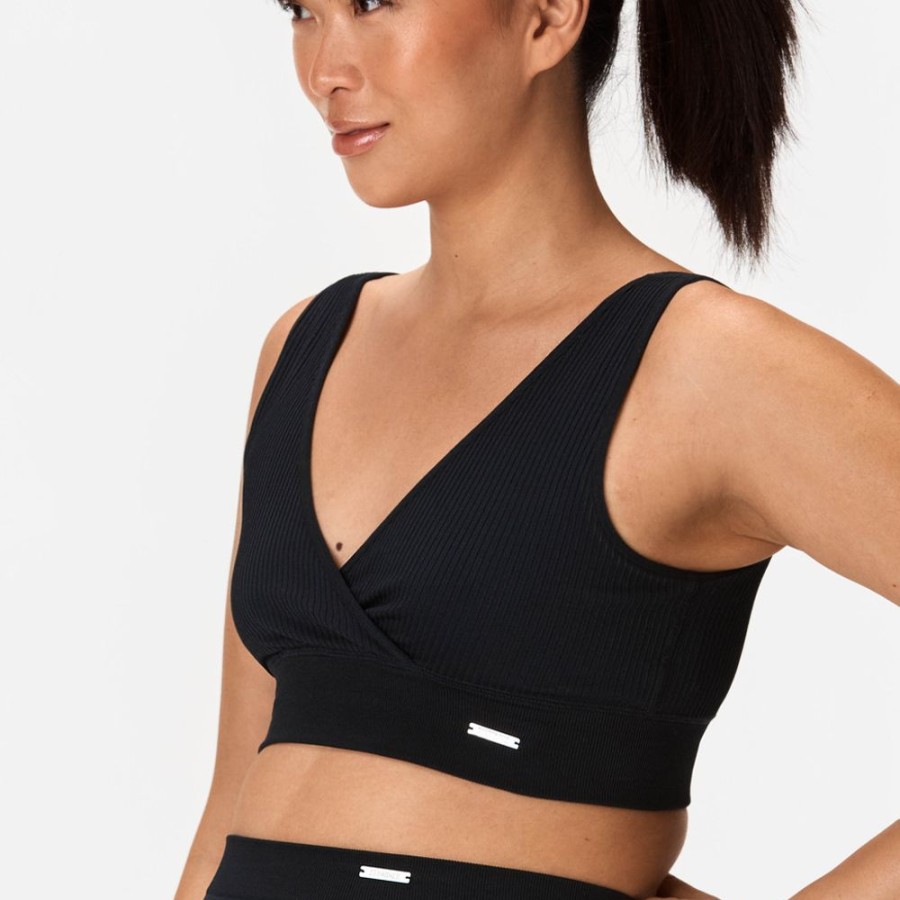 Sport-Bh STRONGER | Rib Seamless Maternity Sport-BH Black