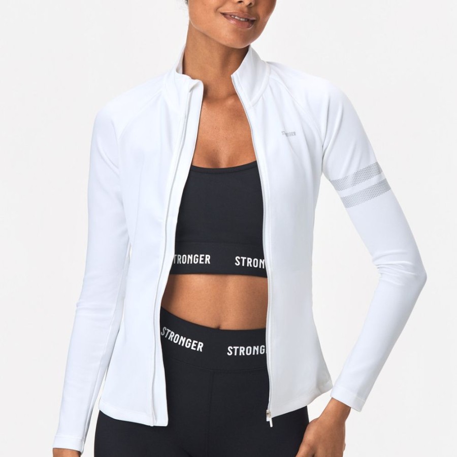 Jacken STRONGER | Signature Zip Jacke White