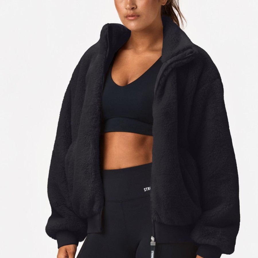 Jacken STRONGER | Furry Jacke Black