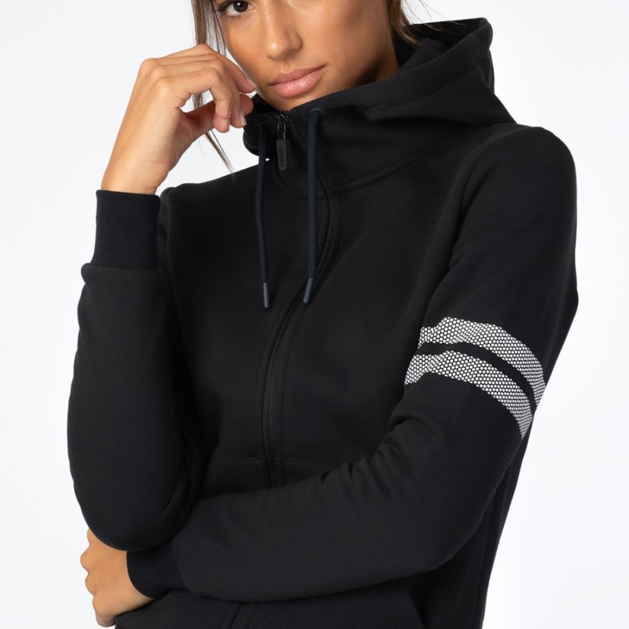 Hoodies & Lange Shirts STRONGER | Signature Zip Hoodie Black