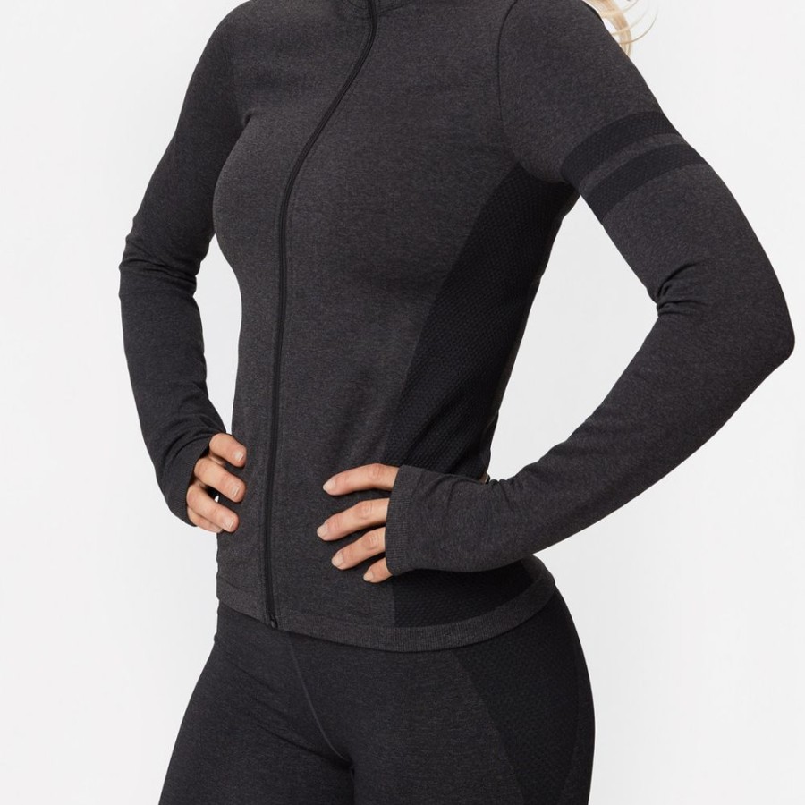 Jacken STRONGER | Charge Seamless Jacke Anthracite Melange