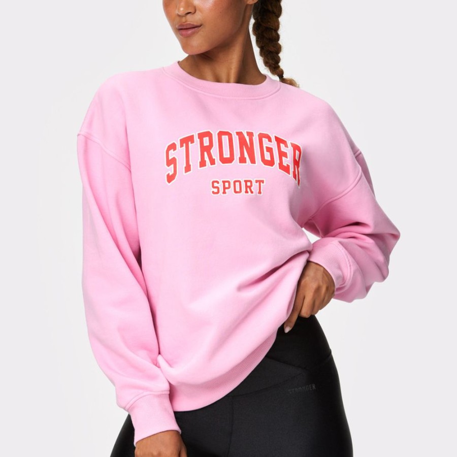 Hoodies & Lange Shirts STRONGER | Comfy Sweatshirt Lilac Sachet