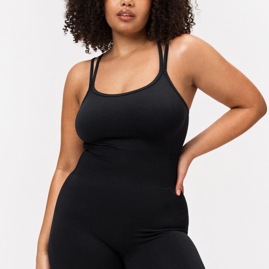 Bodysuit STRONGER | Strappy Bodysuit Black