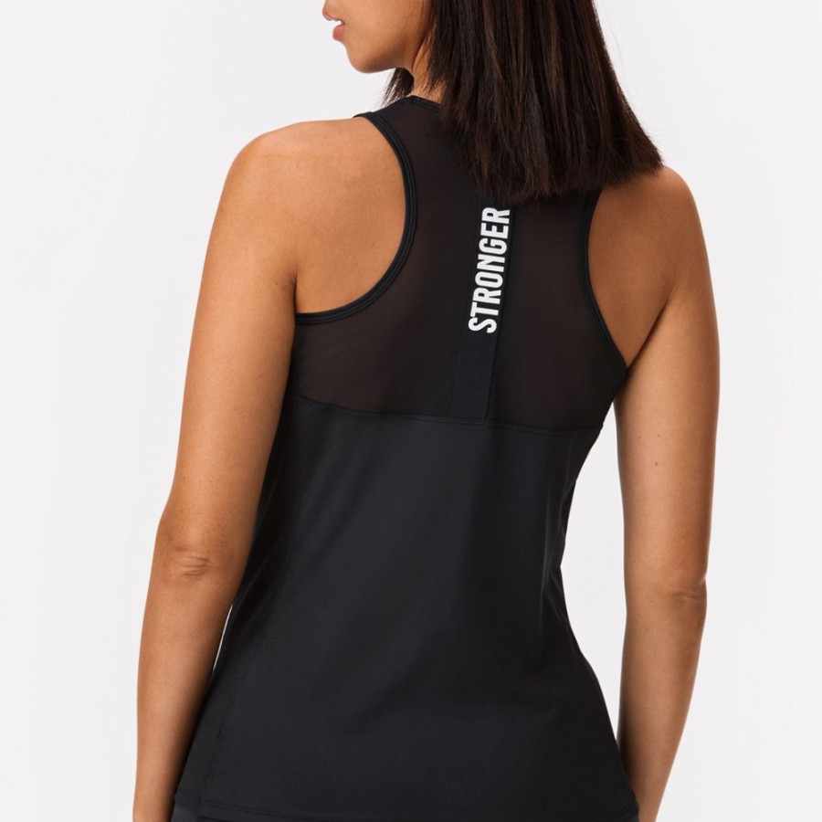 Tops STRONGER | Bounce Tank Top Black