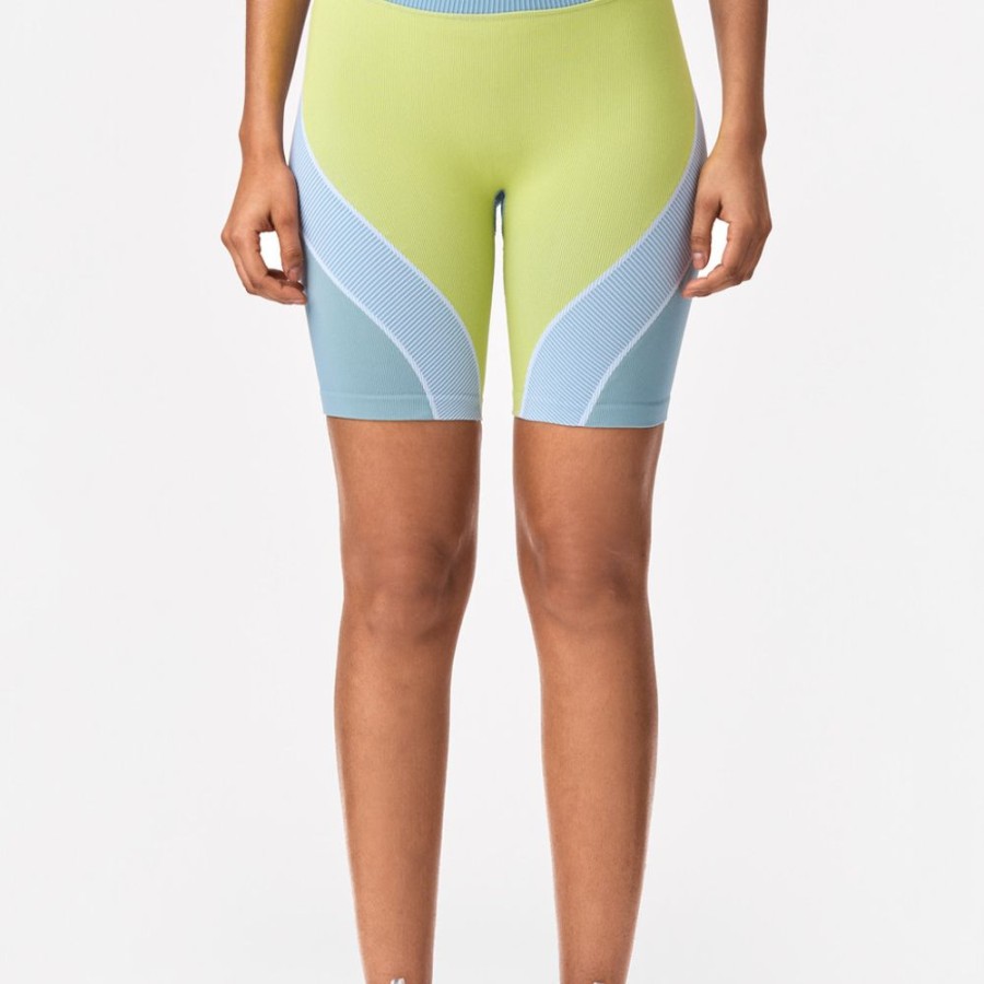 Shorts & Radlerhosen STRONGER | Lively Seamless Bike Shorts Celery Green