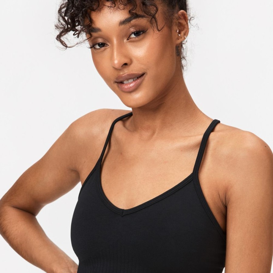 Crop-Tops STRONGER | Smooth Crop Top Black