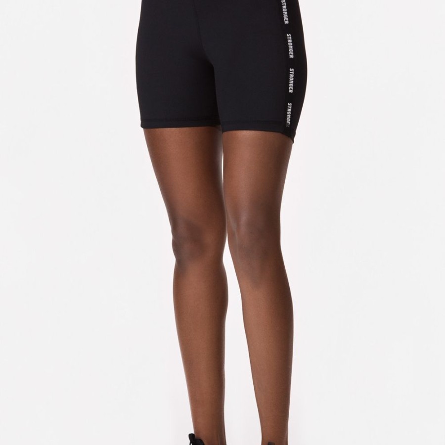 Shorts & Radlerhosen STRONGER | Rise Bike Shorts Black