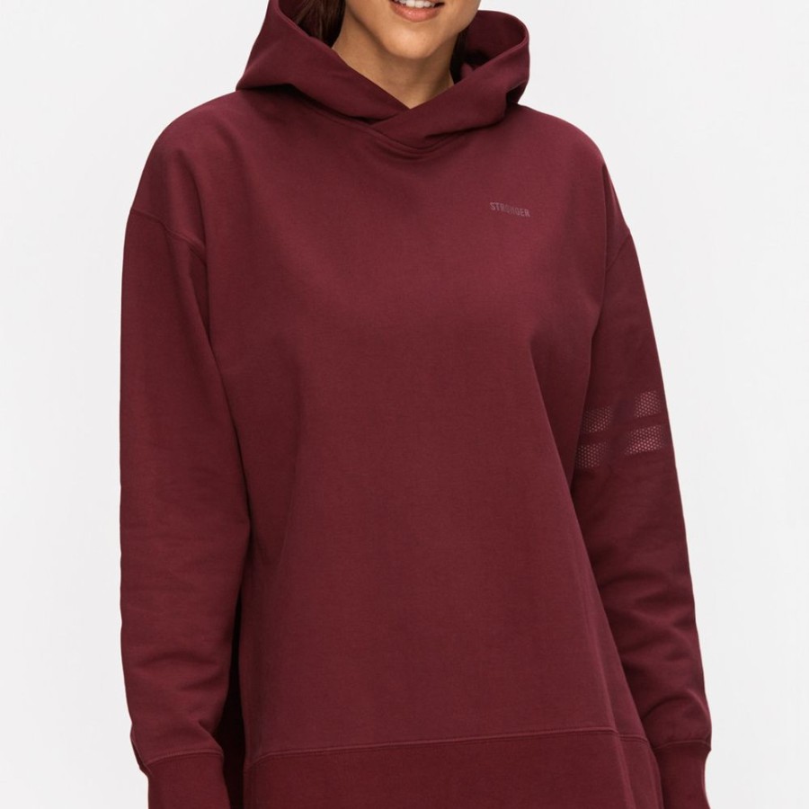 Hoodies & Lange Shirts STRONGER | Signature Lockerer Hoodie Zinfandel