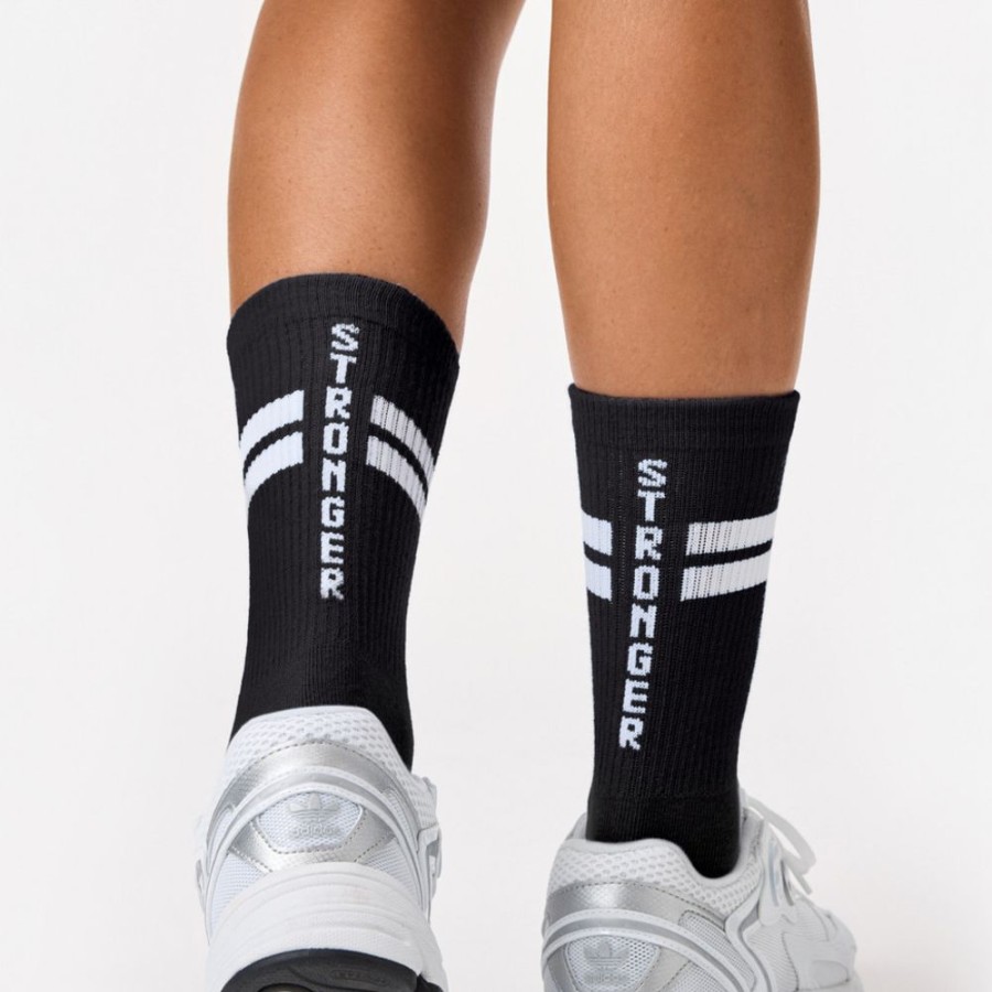 Zubehor STRONGER | Stride Socken 2-Pack Stride Sock Black