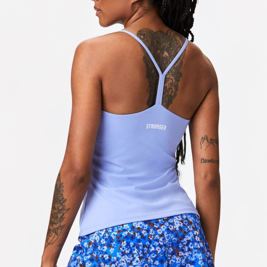 Tops STRONGER | Sharp Singlet Jacaranda