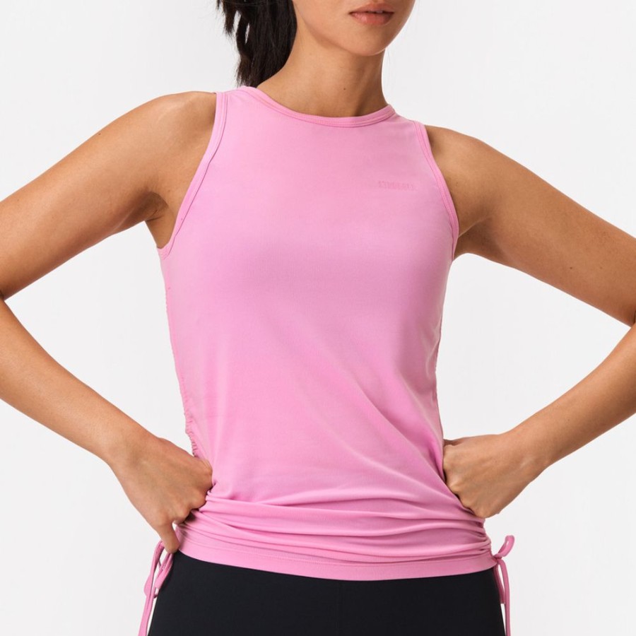 Tops STRONGER | Tie Tank Top Cyklamen